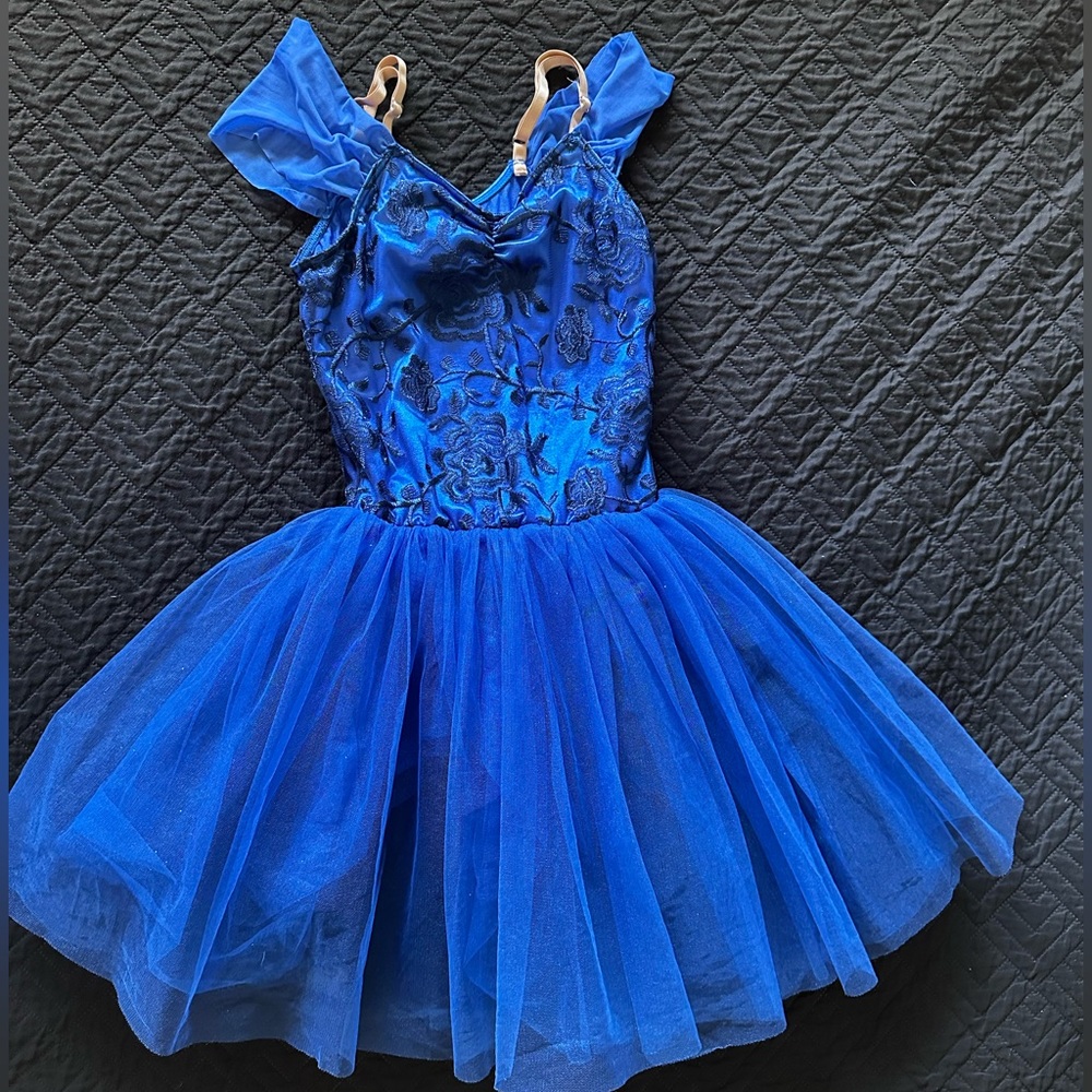 Weissman Blue and White Dancewear